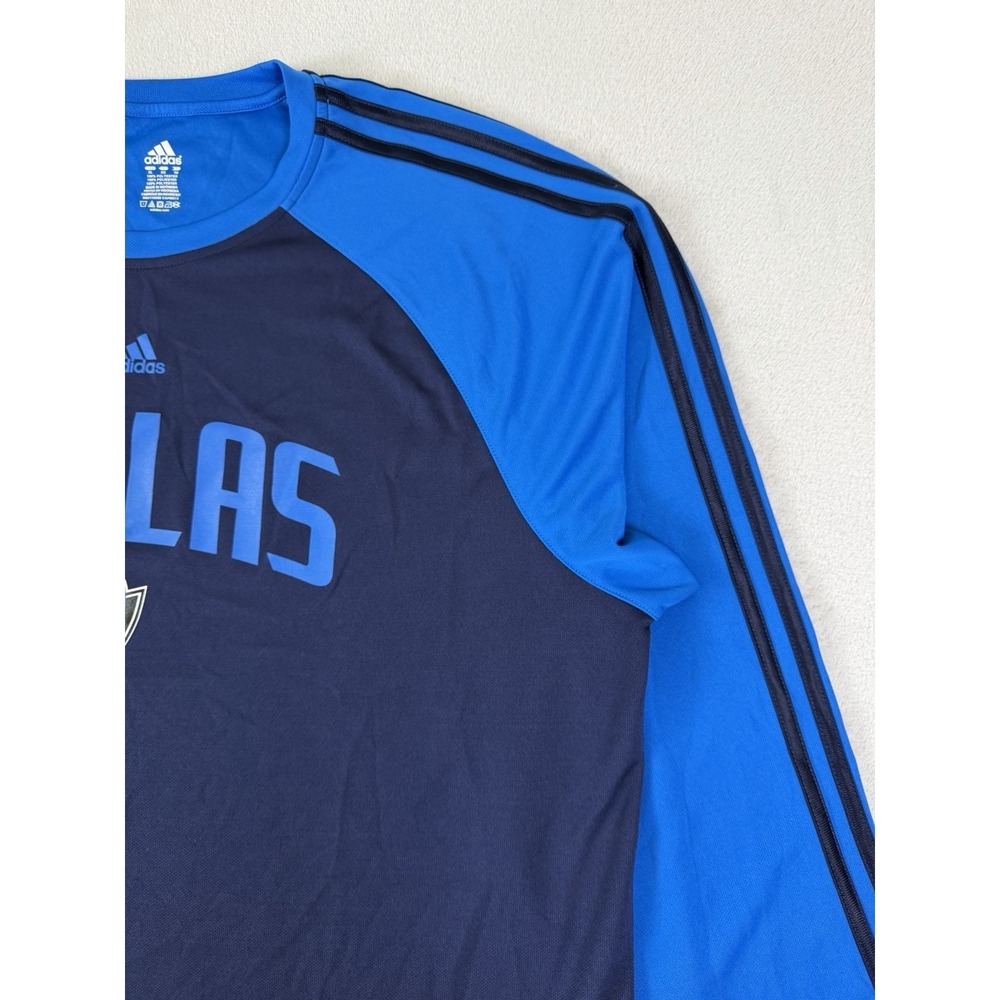 Adidas Dallas Mavericks NBA Long Sleeve Performance Shirt XL Blue Basketball - Picture 7 of 16